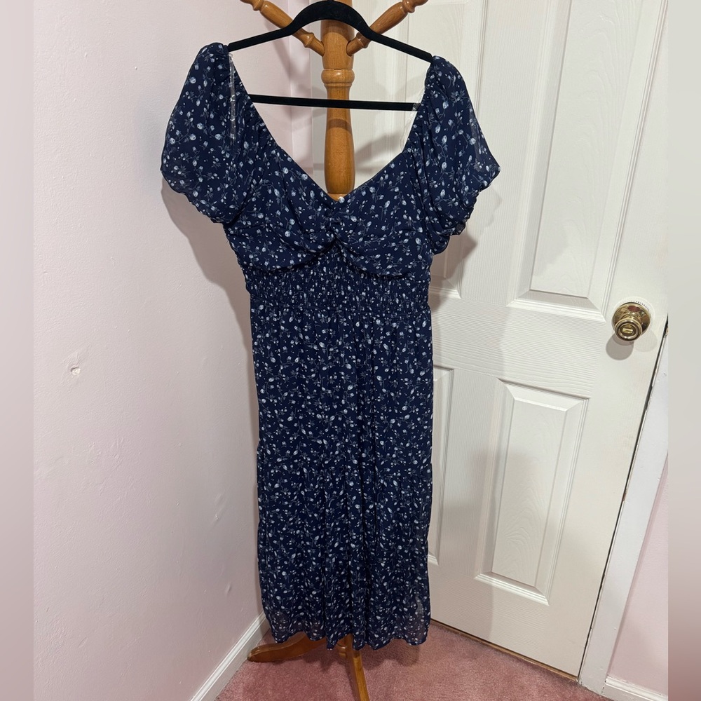 NWT Altar’d State Navy Floral Dress